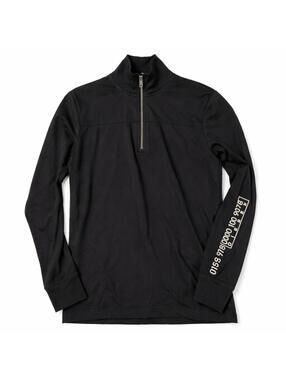 Diesel Black Quarter Zip Long Sleeve Shirt M Cotton Bulgaria